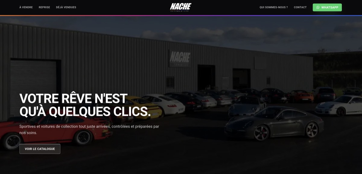 Aperçu du site Nache Automobiles